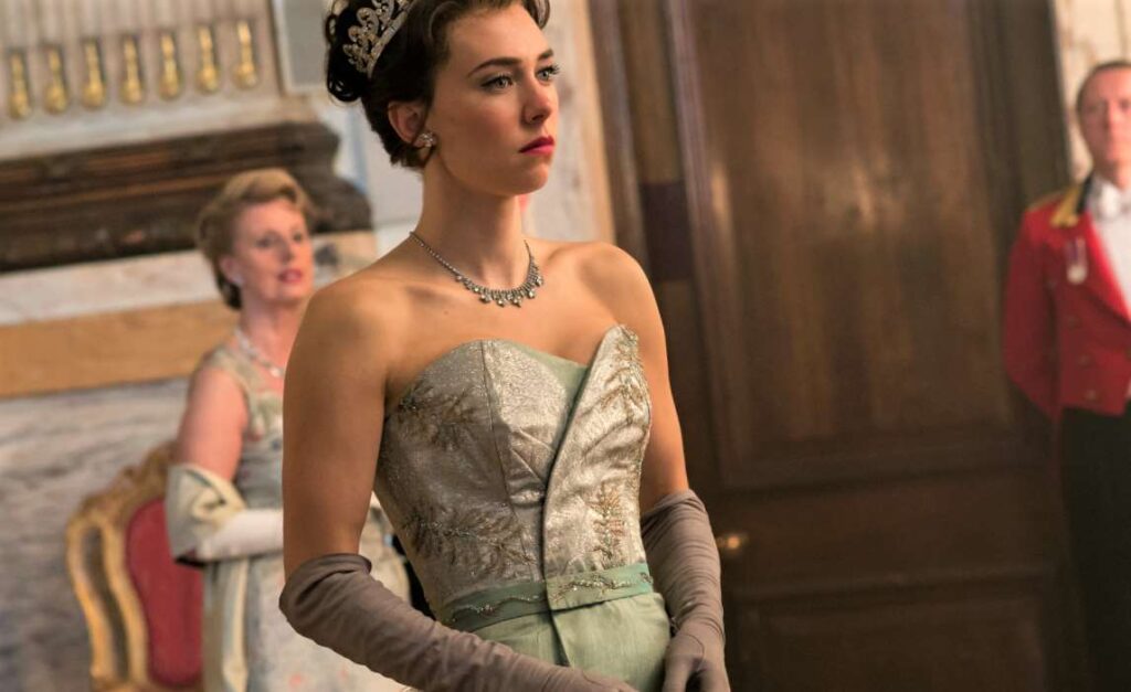 Vanessa Kirby as Princess Margaret in the British series The Crown.