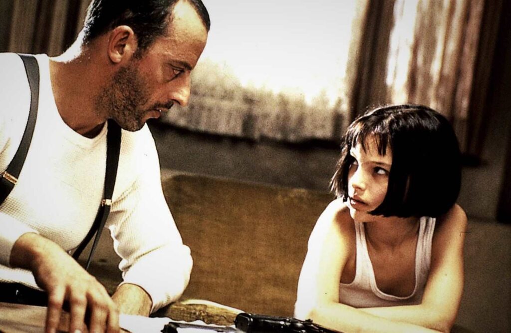 Portman as a child actess in Leon: The Professional (1994).