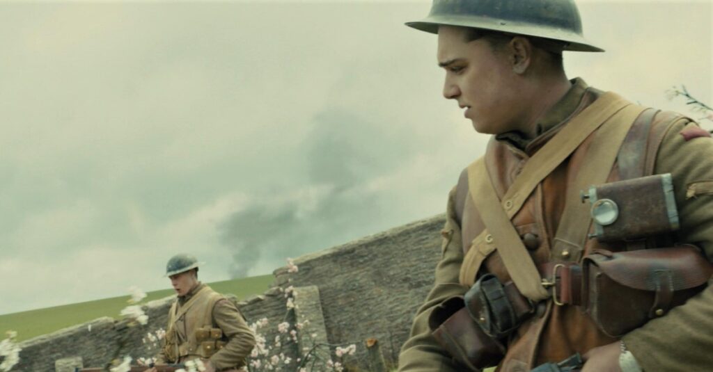 Dean-Charles Chapman as Lance Corporal Blake in the 2019 film 1917,