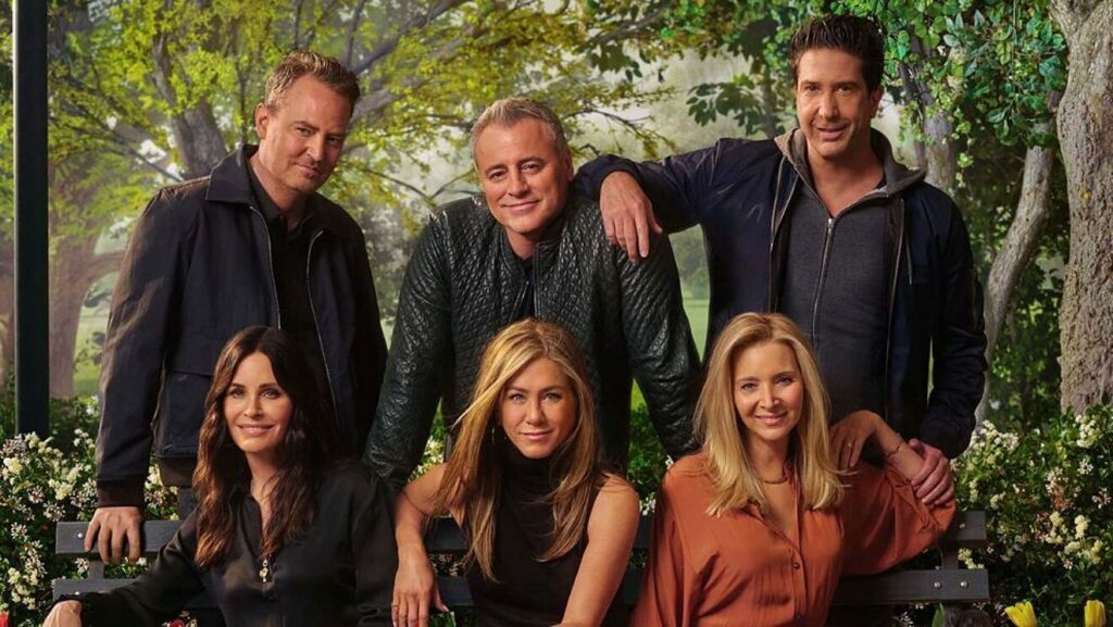 Cast of Friends (1994-2004) in the Friends Reunion (2021).