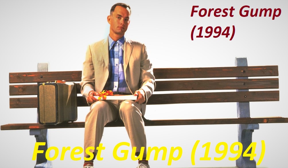 poster of the 1994 romance film Forrest Gump.