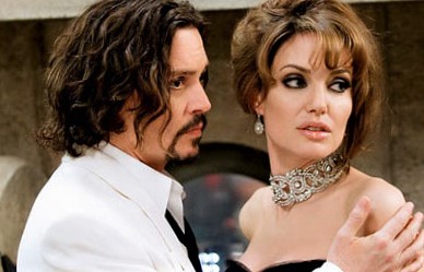 Angelina Jolie as "Elise" and Johnny Depp as "Frank" in Columbia PIctures' THE TOURIST