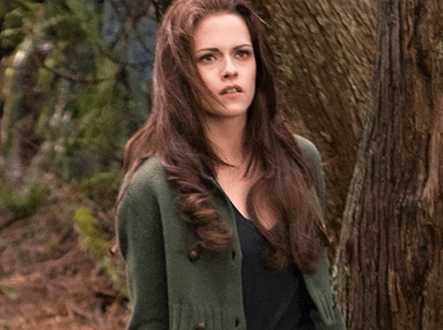 Kristen Stewart as Bella in the 2008 romance-vampire fantasy film Twilight.