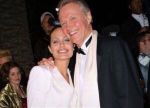 Angelina Jolie with her father Jon Voight at the Academy Awards