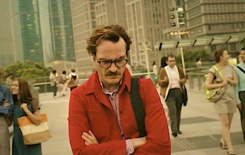 Theodore Twombly in the 2013 science fiction romance film Her.