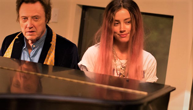 Jude (Amber Heard) and Paul (Christopher Walken) in the 2015 drama film One More Time