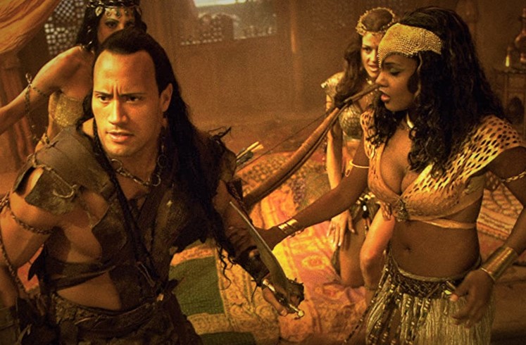Young Dwayne Johnson in The Scorpion King (2002)