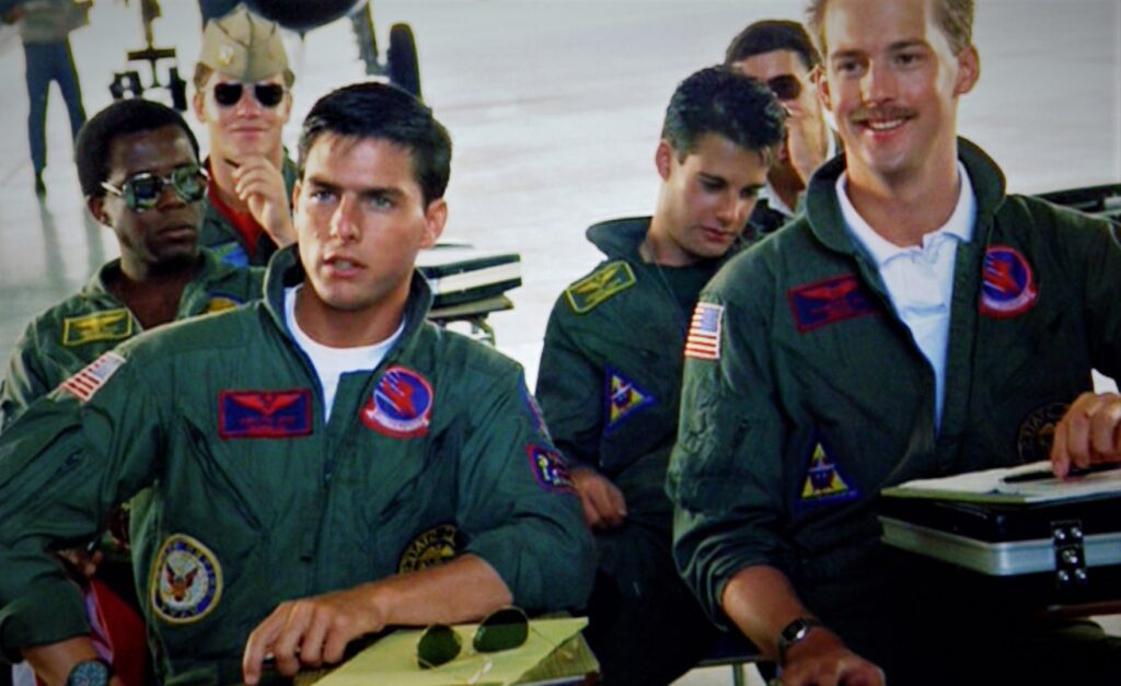 Lt. Pete "Maverick" in Top Gun (1986).