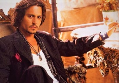 The American actor Johnny Depp