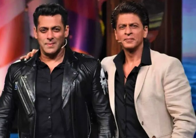 Top actors of Bollywood, Salman Khan and Shah Rukh Khan.