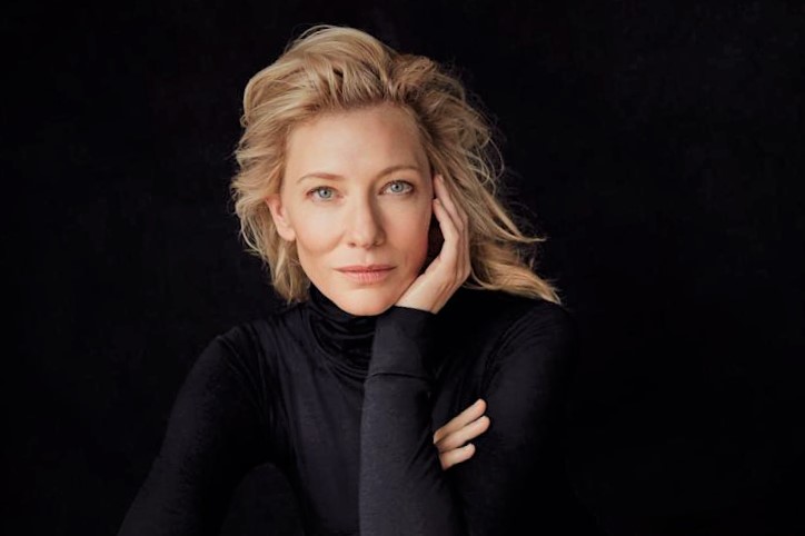 Australian actress Cate Blanchett latest photos in black suit. 