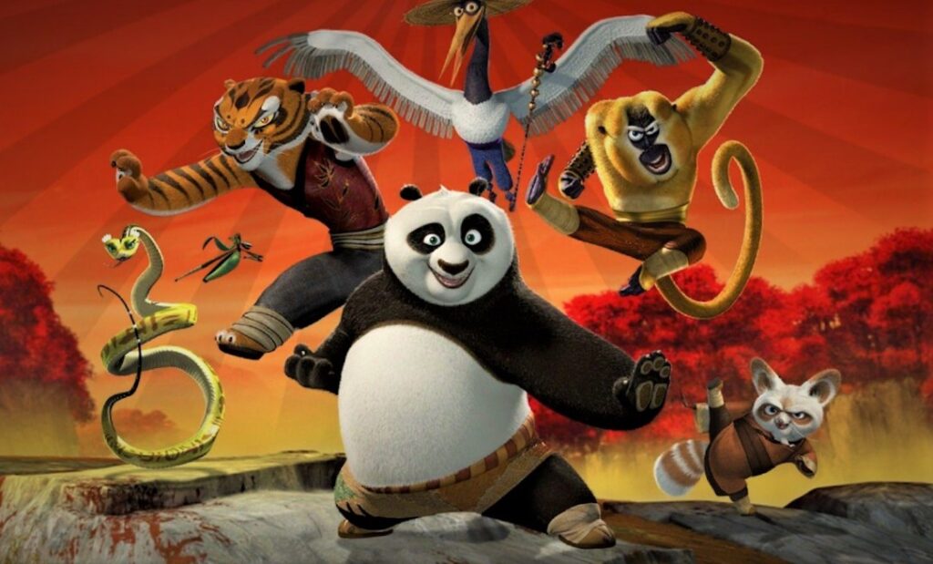 All members of Kung Fu Panda