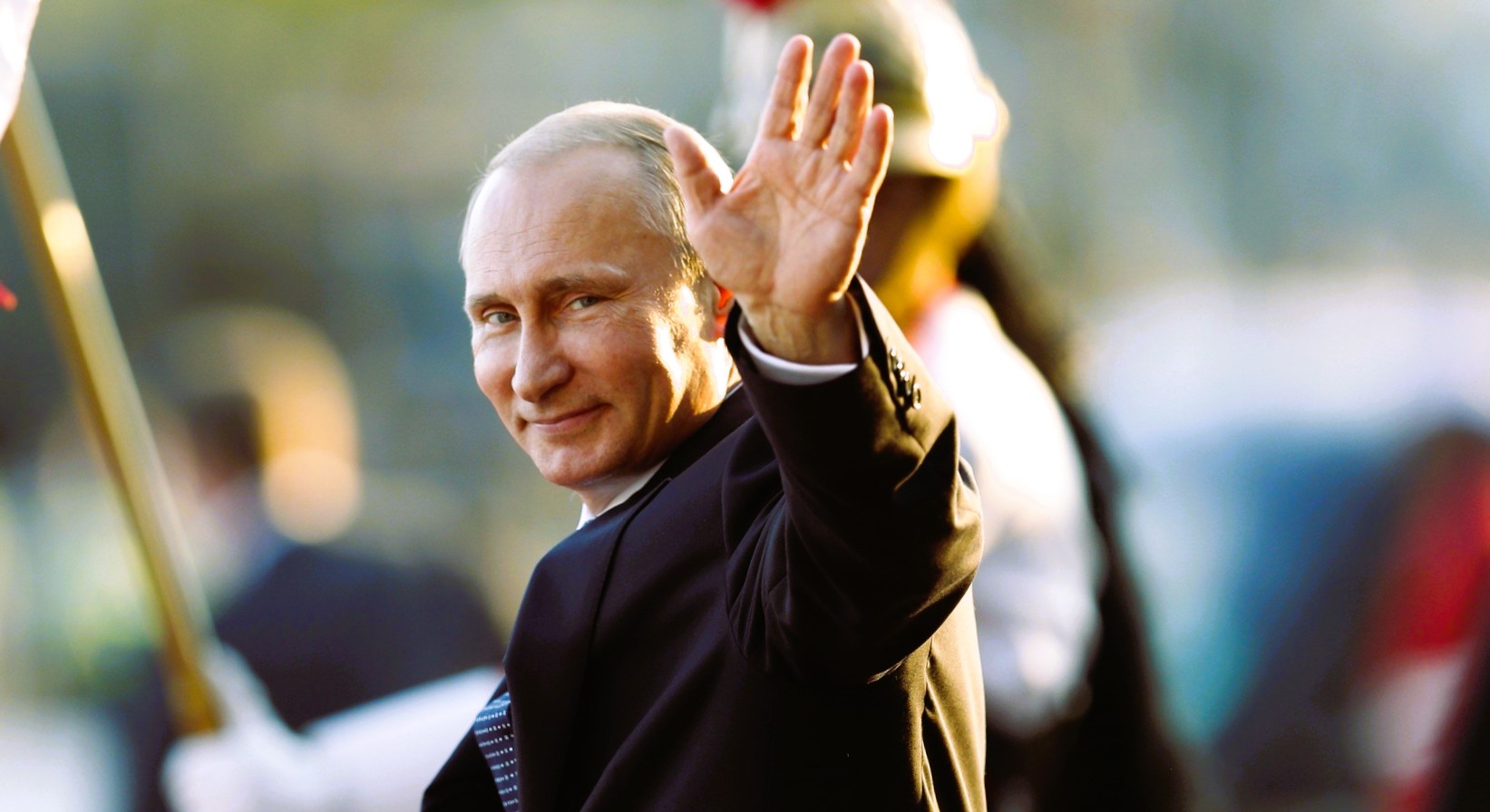 Russian president Vladimir Putin in public.